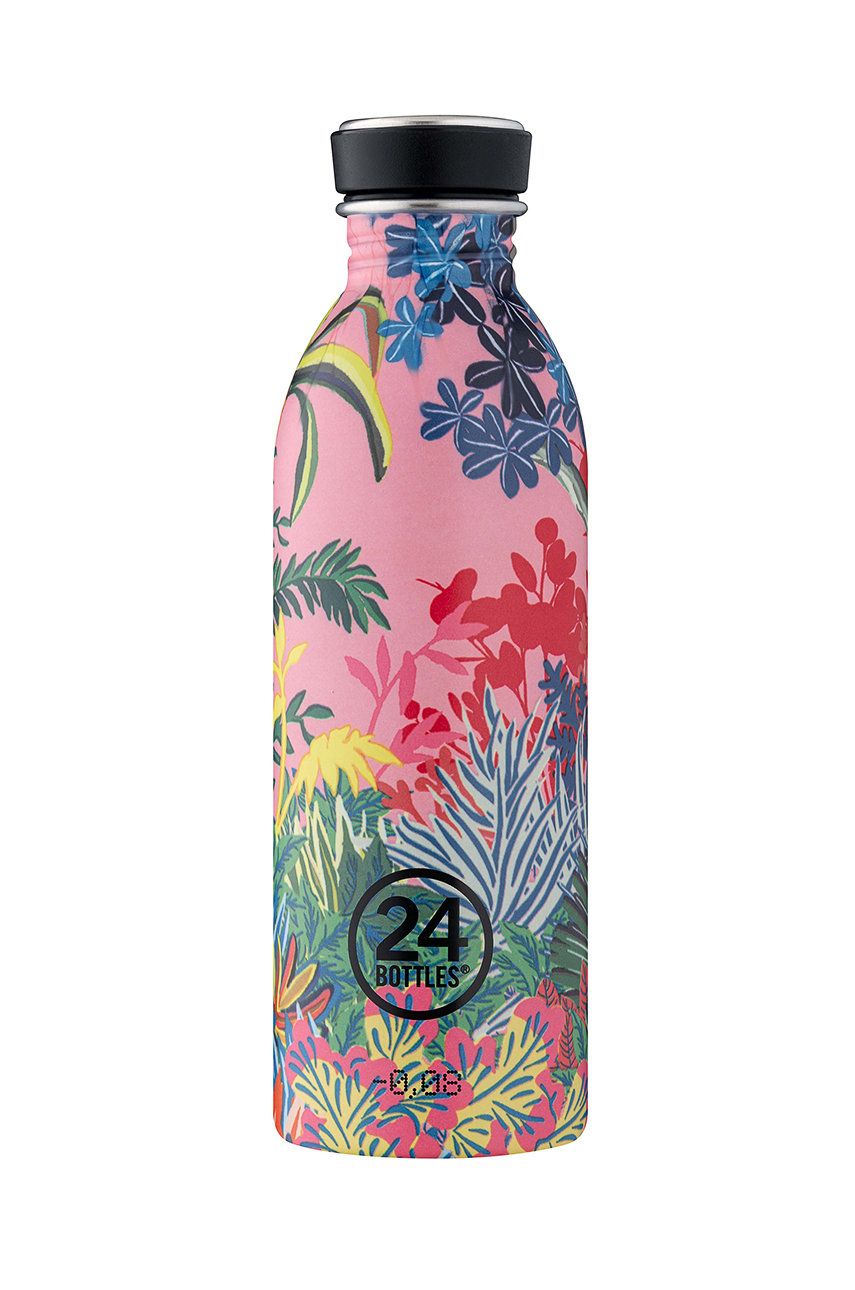 Drikkeflaske 24Bottles Floral Water Bottle 0.5 l Flerfarvet | Urban.050.PinkParadise, 0