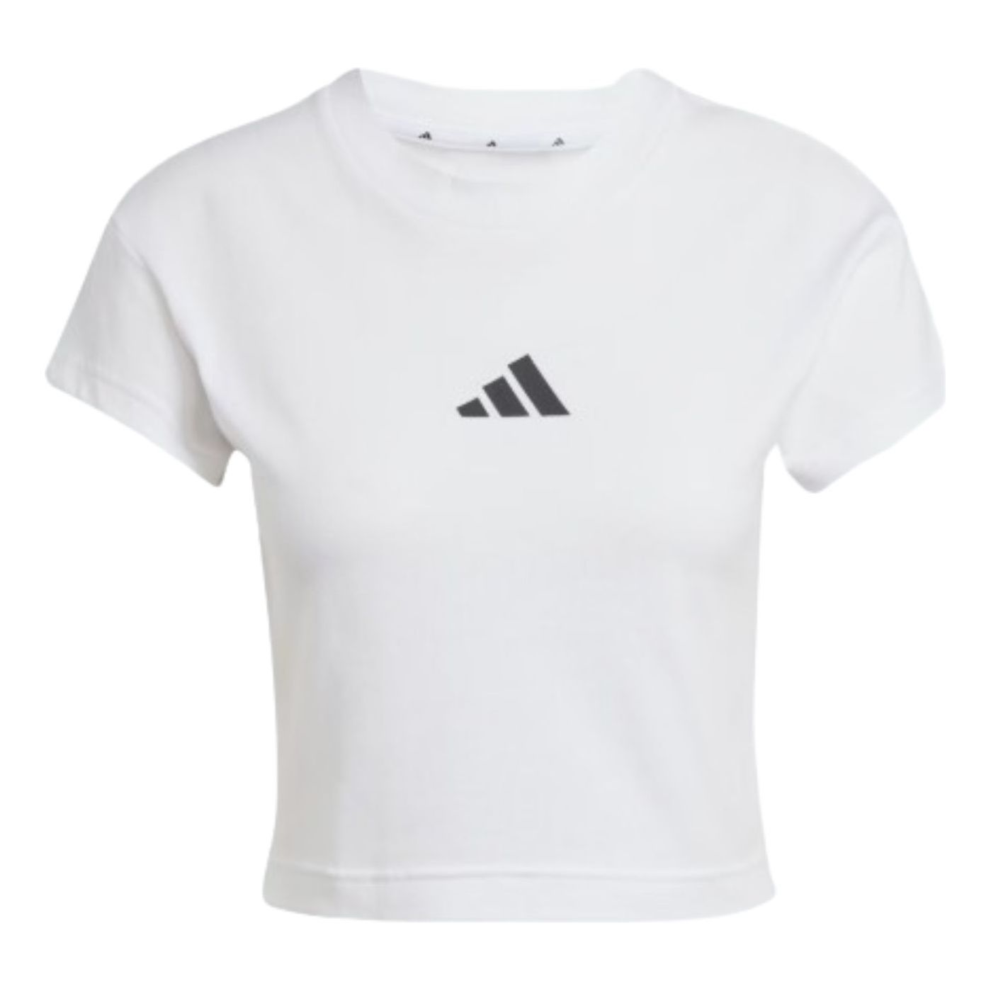 Crop top adidas Originals Future Icons Small Logo Cropped T-Shirt Hvid | JE4001, 0