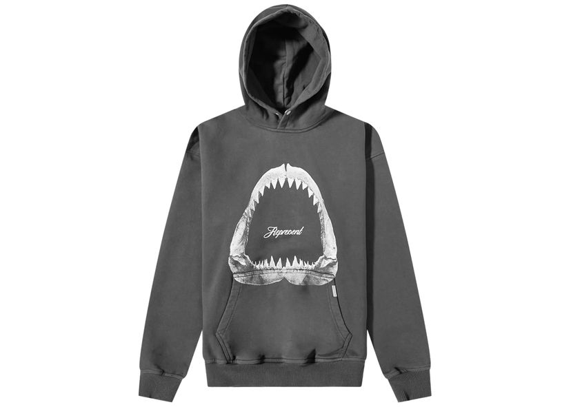 Sweatshirt Represent Clo Represent Shark Jaws Hoodie Vintage Grey Grå | M04286