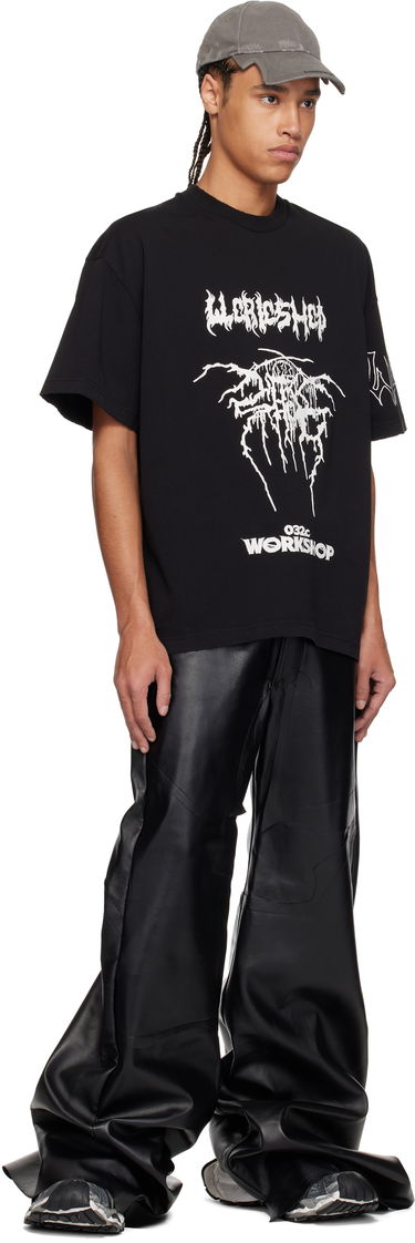 T-shirt 032C 032c Workshop Armour Graphic T-Shirt Sort | S25-URC-0113-050, 3