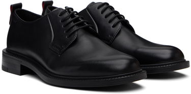 Sneakers og sko BOSS Hugo Logo Detail Leather Derbys Sort | 50552580, 3