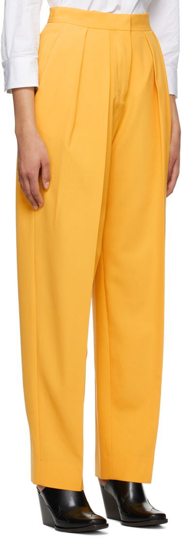 Bukser Stella McCartney Stella McCartney Pleated Trousers Gul | 6400643AU701, 1