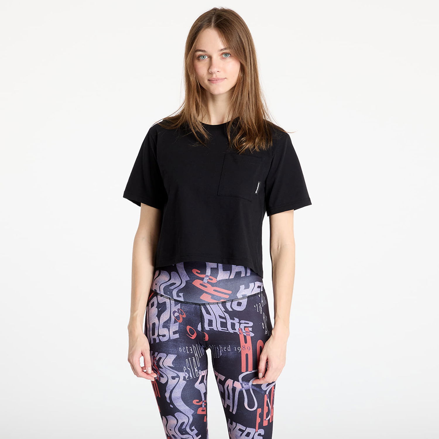 Crop top Horsefeathers Horsefeathers Cerisa Cropped T-Shirt Sort | SW938B, 0
