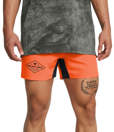 Shorts Under Armour Project Rock Ultimate 5in Training Shorts Orange | 1387773-800, 0