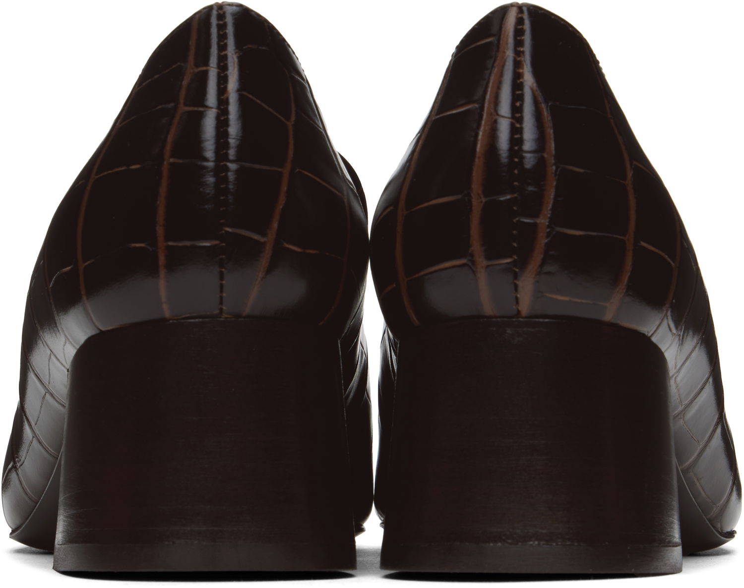 Sneakers og sko TOTEME Block-Heel Loafers Brun | 241-WAS983-LE0023, 1
