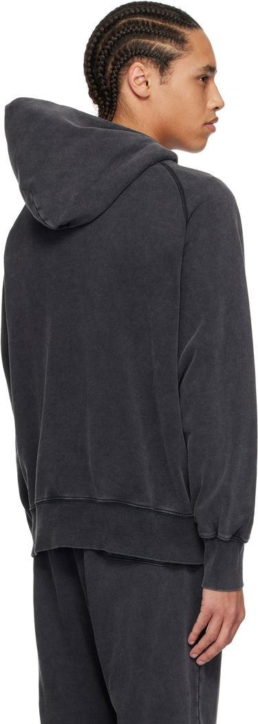 Sweatshirt BAPE A Bathing Ape Washed Effect Relaxed Fit Hoodie Sort | 001PPK801001M, 2