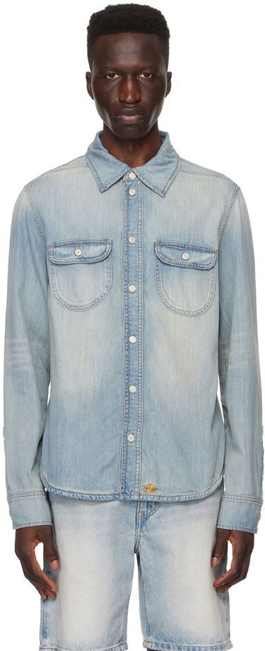Skjorte Courrèges Denim Shirt Blå | 124DCH015CO0102, 0