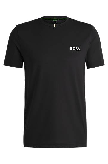T-shirt BOSS Moisture-Wicking Active Piqué Tee Sort | 50533794