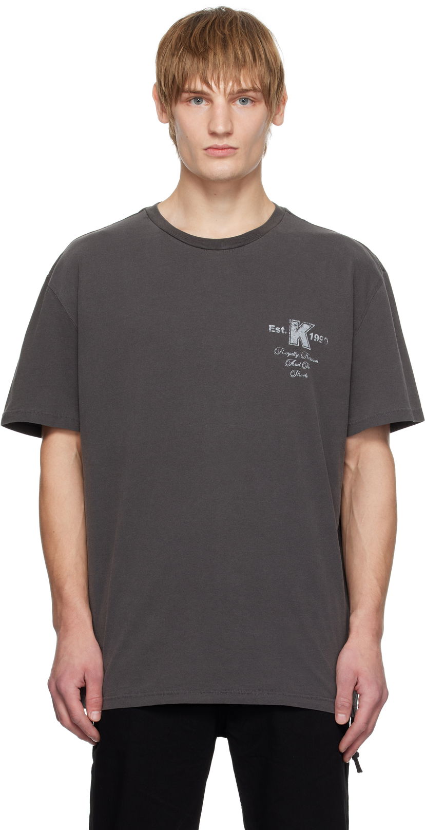 T-shirt Ksubi Lock Up Biggie Faded T-Shirt Grå | MPS25TE004