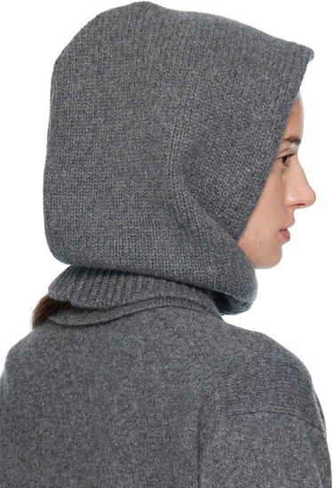 Tørklæde &Daughter &Daughter Hand-Knitted Hooded Cowl Grå | HKN03924, 2