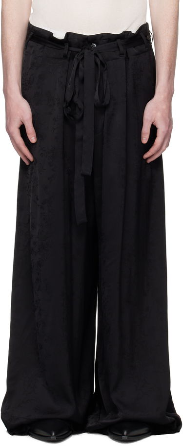 Bukser Ann Demeulemeester Ann Demeulemeester Bruse Wide Lounge Pants Sort | B0012744-FA611-099, 0