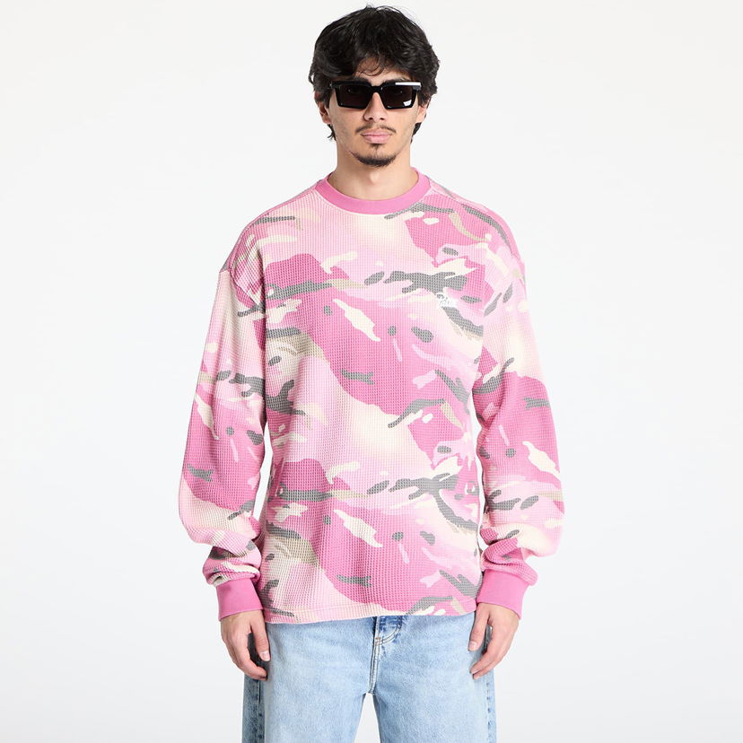 T-shirt Patta Patta Cactus Flower Camo Waffle Longsleeve T-Shirt Lyserød | POC-SS25-8010-299-0002-182