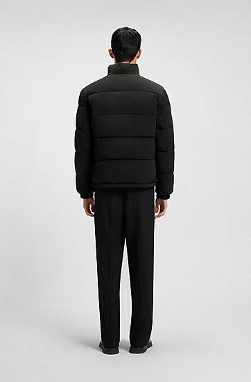 Puffer jakke BOSS Water-repellent Padded Puffer Jacket with Logo Patch Sort | 50547887, 1