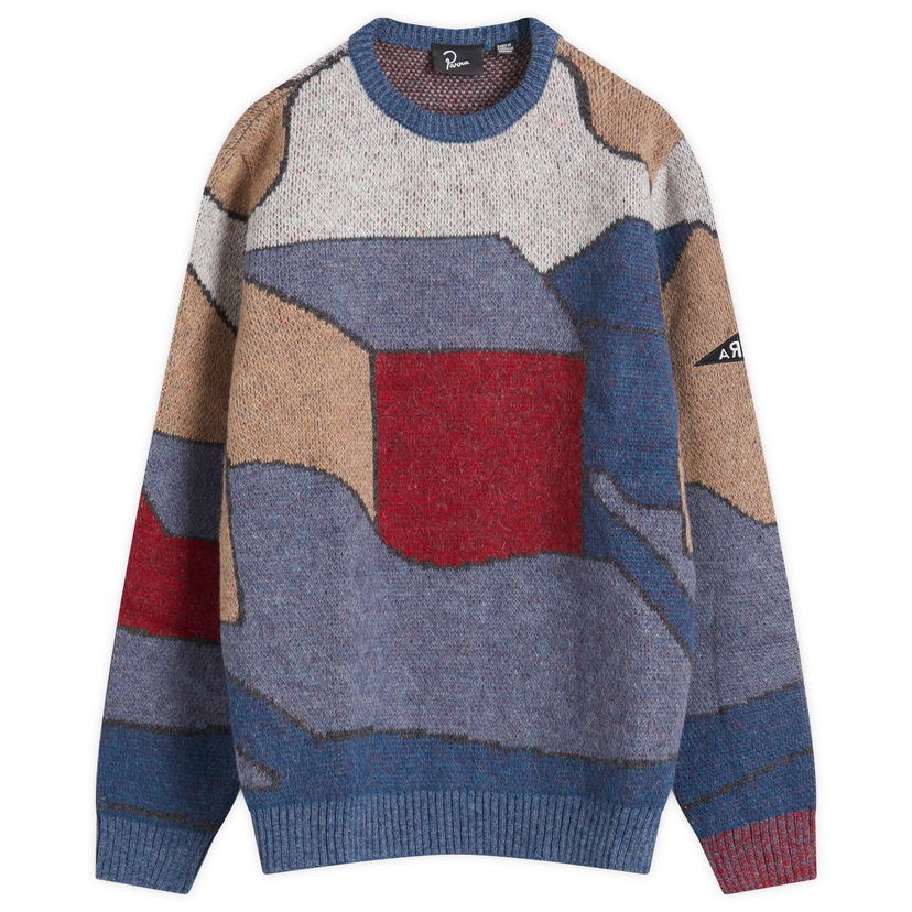 Sweater By Parra Your Street Knitted Pullover Blue Blå | 52332