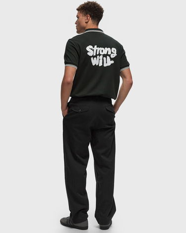 Polo skjorte Comme des Garçons Polo Shirt Tipped Back Print Grøn | FN-T502-2, 1