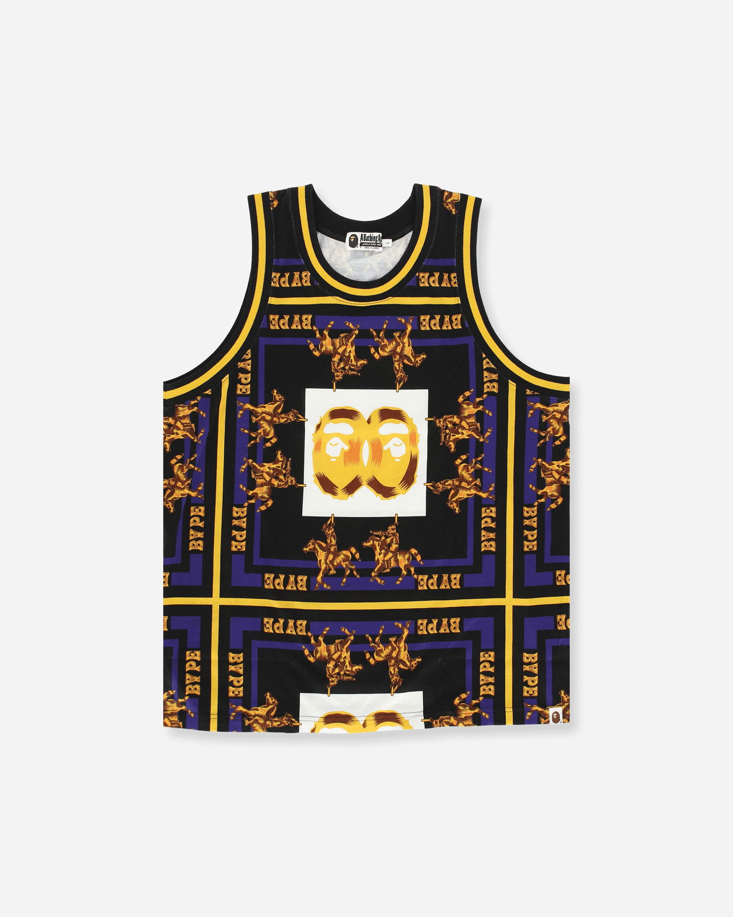 Tanktop BAPE Double Ape Head Basketball Jersey Sort | 1H30109008 001, 1