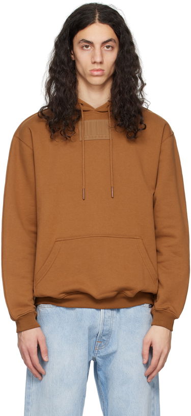 Sweatshirt VETEMENTS Rubber Patch Hoodie Brun | VL16HD100X, 0