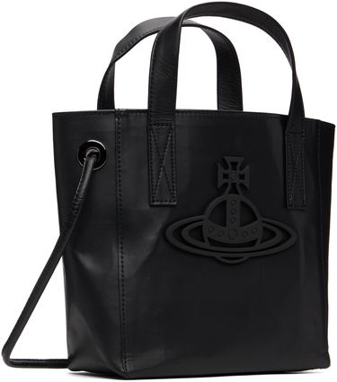 Mulepose Vivienne Westwood Vivienne Westwood Sarah Small Leather Tote Sort | 4D030006U-L00AN-, 1