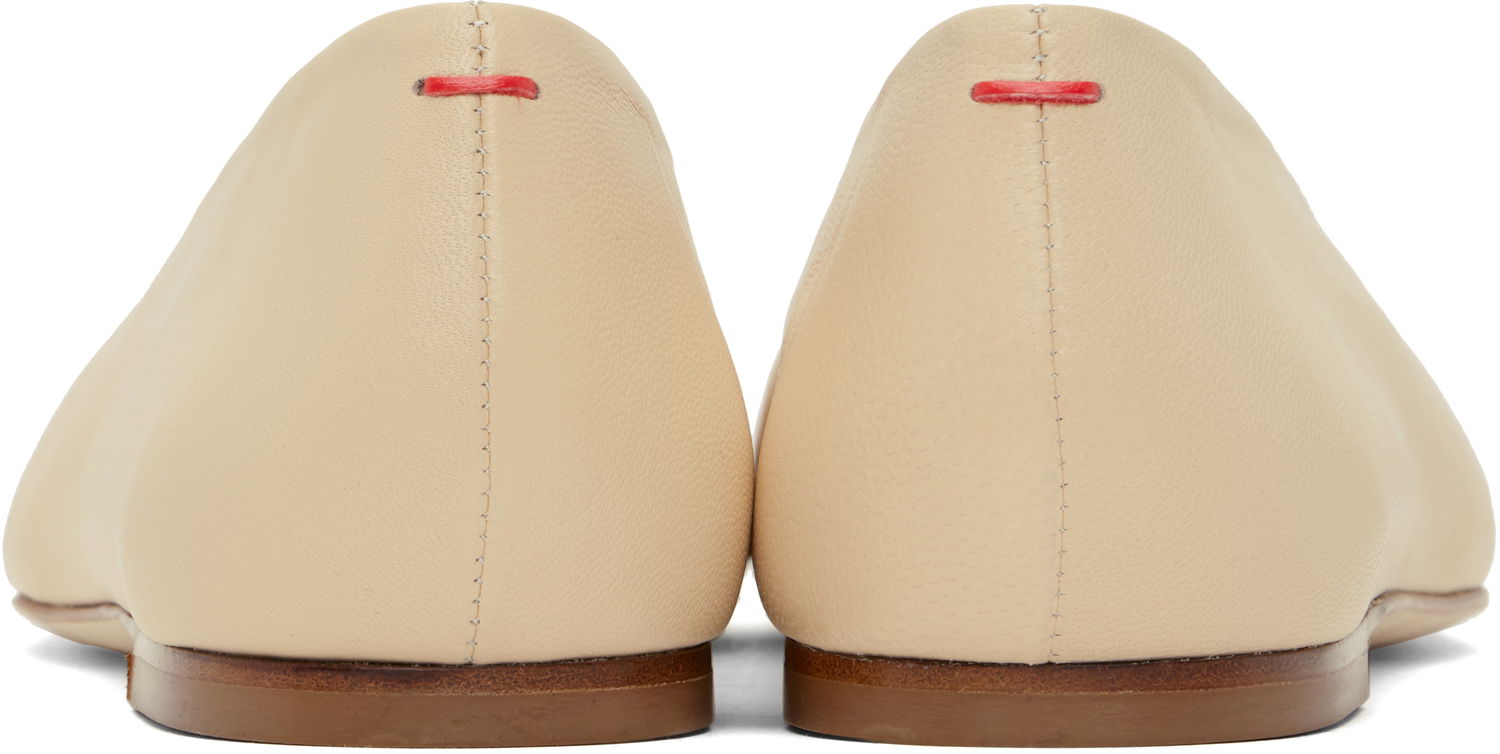 Skopleje Aeyde Aeyde Kirsten Leather Ballerina Flats Beige | A11-FL-MANS8MFL-0122-957-007, 1
