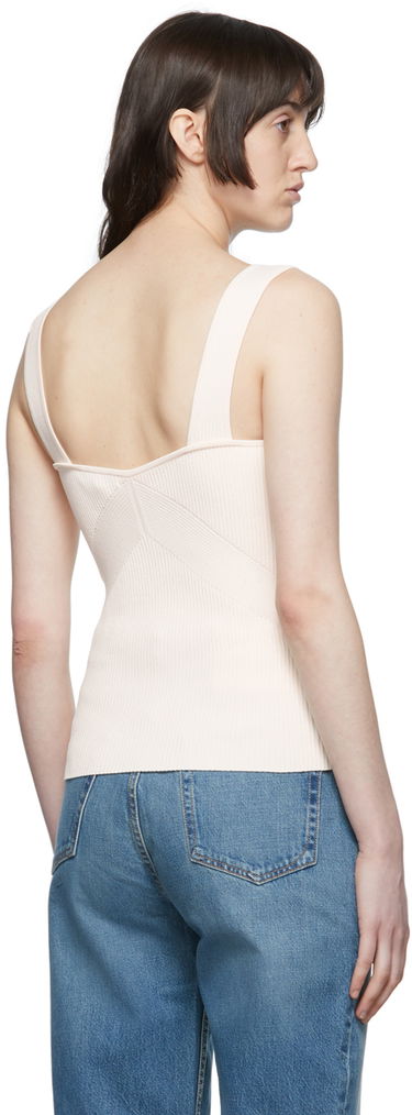Tanktop rag & bone rag & bone Viscose Rib Knit Tank Top Hvid | WAS22P014LD14, 2