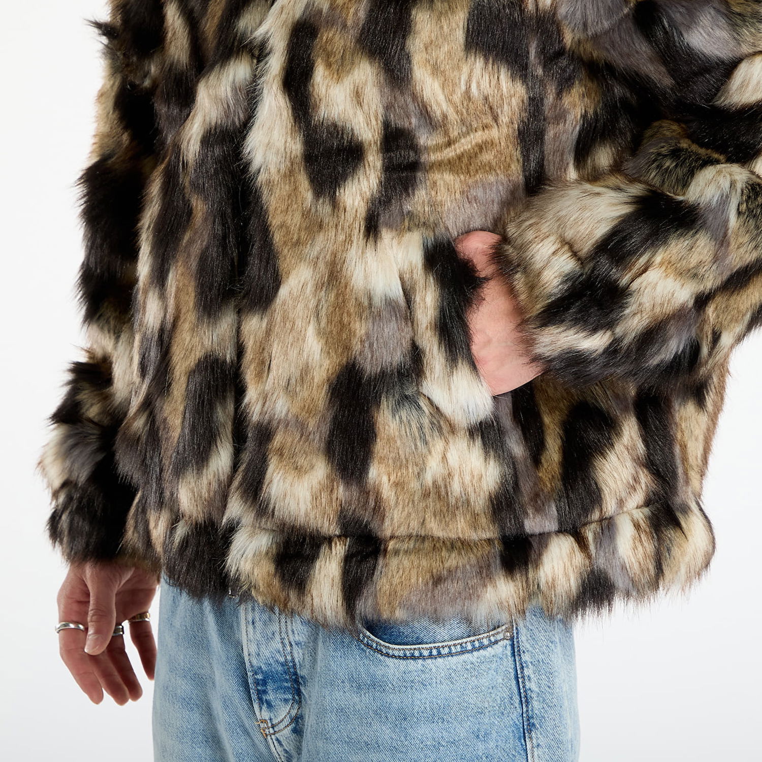 Jakke Patta Patta Faux Fur Patchwork Jacket Flerfarvet | POC-AW25-2700-348-0023-084, 1