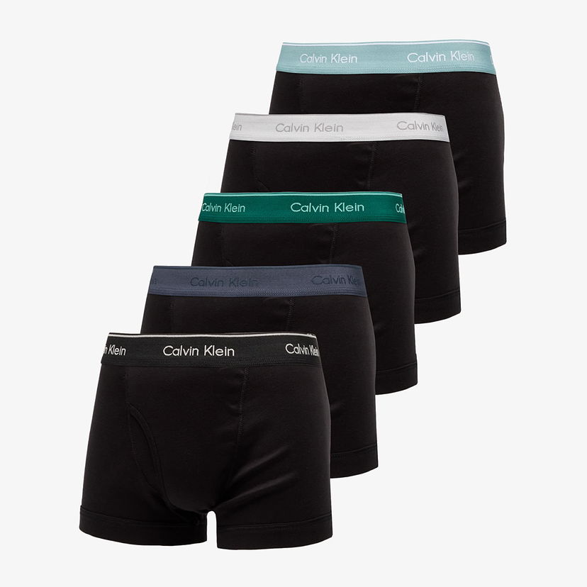 Boksere CALVIN KLEIN Trunk 5-Pack Multicolor Sort | LV00NB1897 2Q9