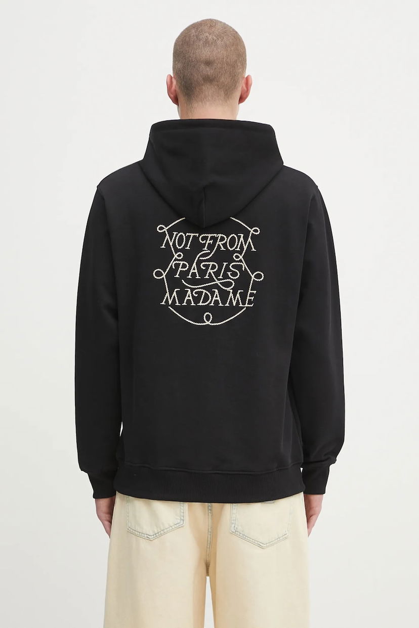 Sweatshirt Drôle de Monsieur Drôle de Monsieur Le Hoodie Slogan Tresses Sort | H.HO183.CO127