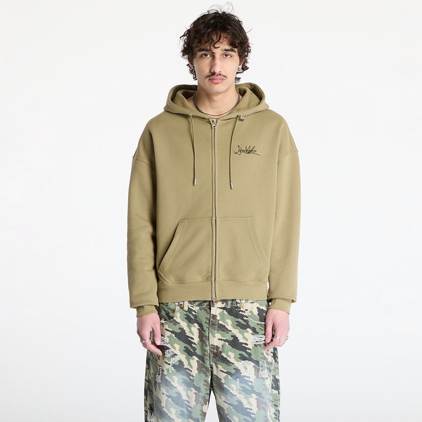 Sweatshirt Footshop FTSHP Everyday Zip Hoodie Grøn | FTSHP_437