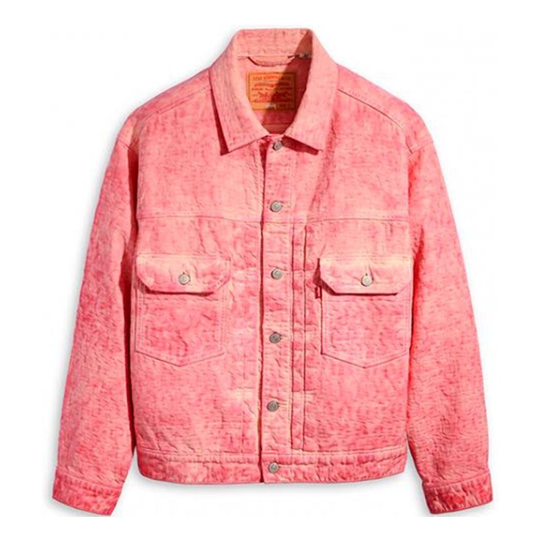 Jakke Stüssy Stussy x Levi's Dyed Jacquard Jacket Lyserød | A5216-0000, 0