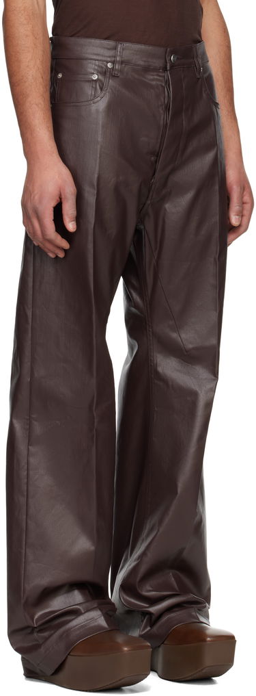 Bukser Rick Owens Rick Owens Hollywood Geth Leather Trousers Grøn | RU01E5333 SCT, 4