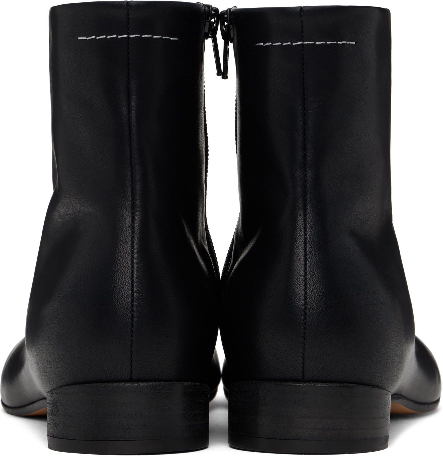 Sneakers og sko Maison Margiela MM6 Maison Margiela Stitch-Out Ankle Boots Sort | SH1WU0010 P5000, 1