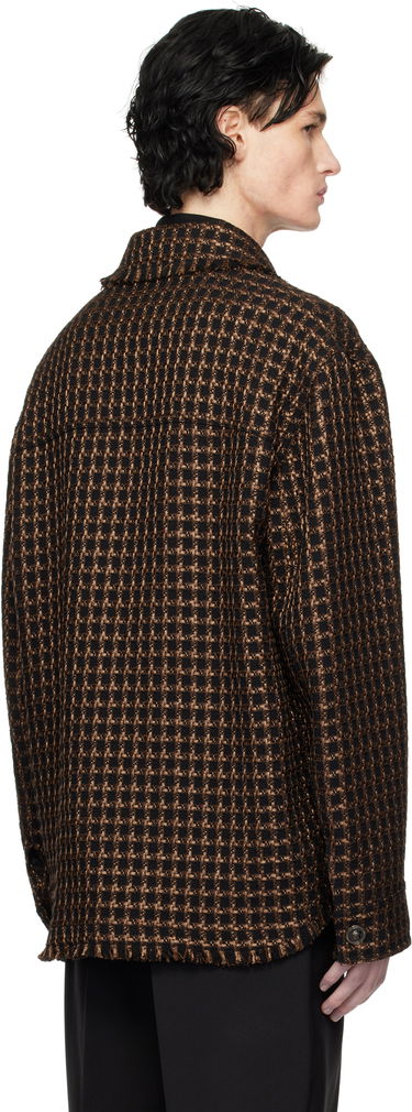 Jakke Versace Tweed Overshirt Jacket Brun | 1017402_1A12329, 2