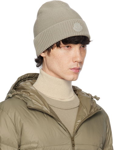 Beanie Moncler Moncler Logo Patch Beanie Sort | K10913B00022M1367, 3
