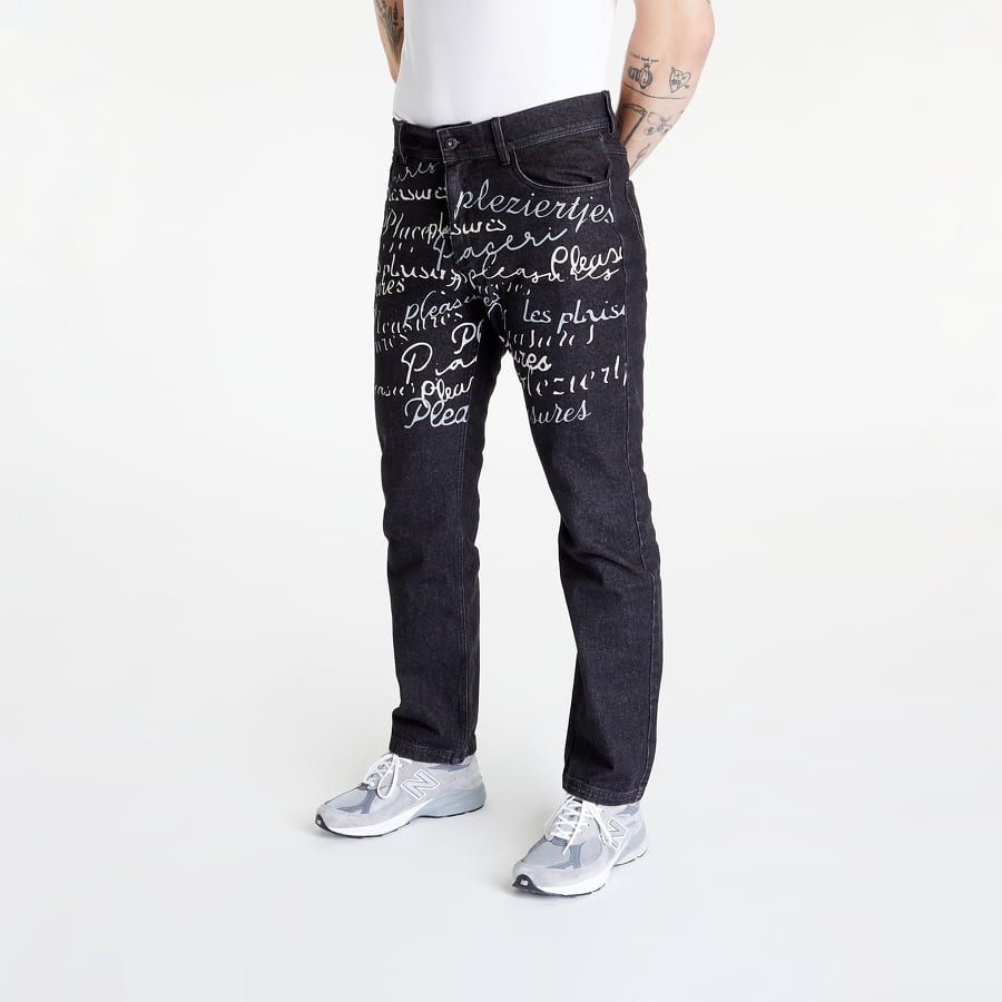 Jeans Pleasures Shatter Denim Pant Sort | P22F023 BLACK, 0