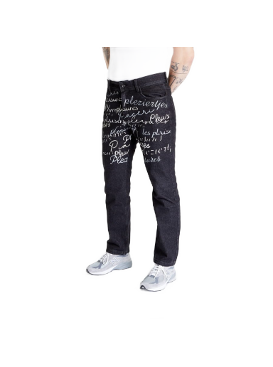 Jeans Pleasures Shatter Denim Pant Sort | P22F023 BLACK