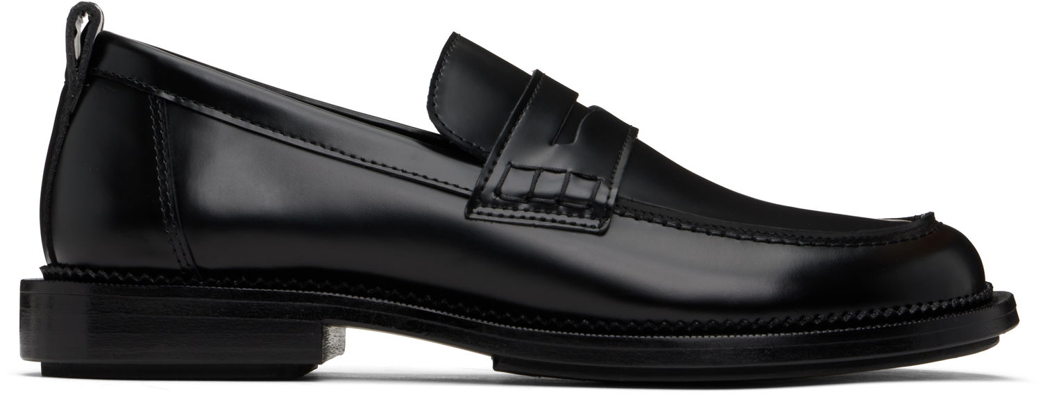 Skjorte AMI AMI Paris Anatomical Toe Leather Loafers Sort | HSV050.AL0097, 0