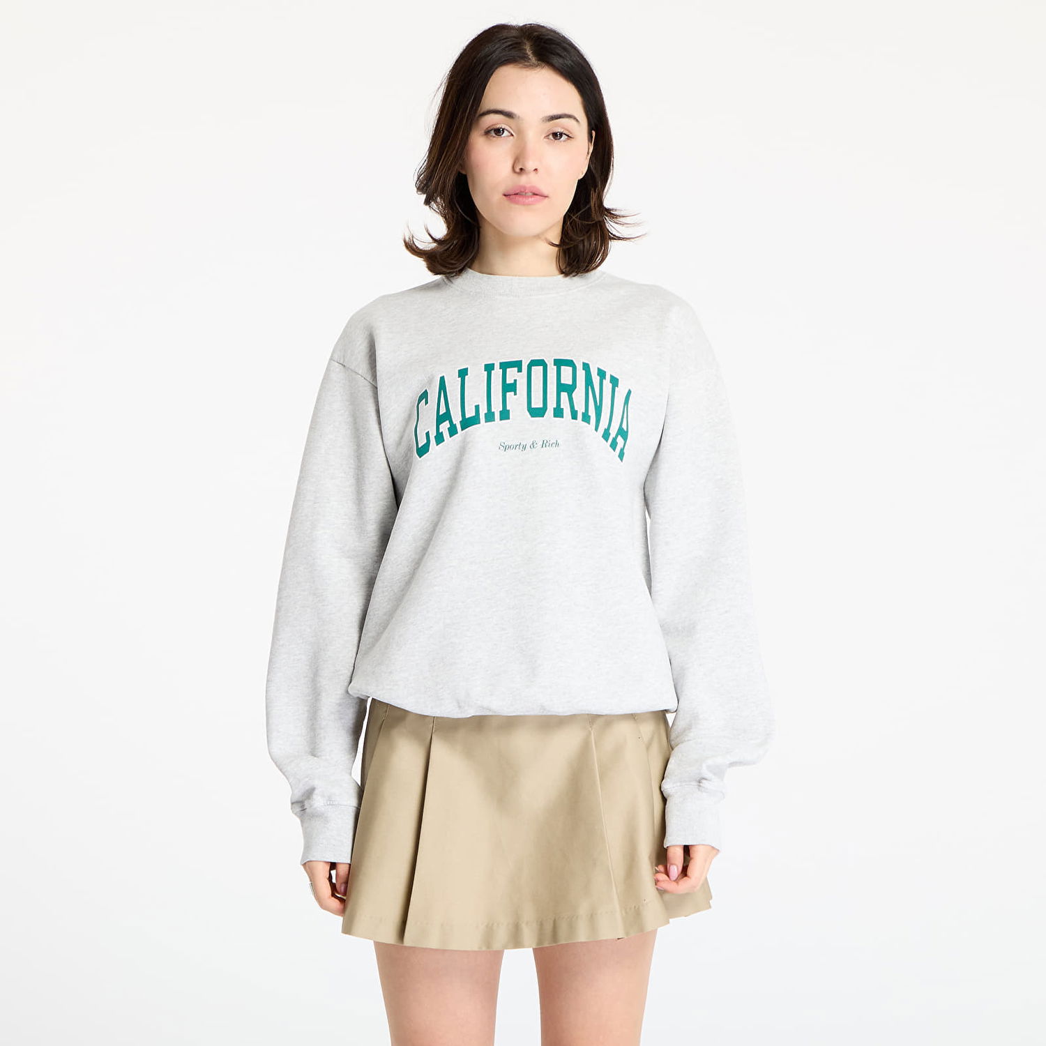 Sweatshirt Sporty & Rich Sporty & Rich California Crewneck Sweatshirt Grå | ST071622501GY03, 0