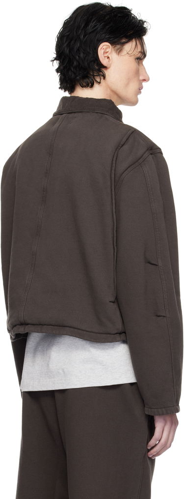 Sweatshirt LES TIEN Utility Cropped Jacket Grå | CF-1097, 2