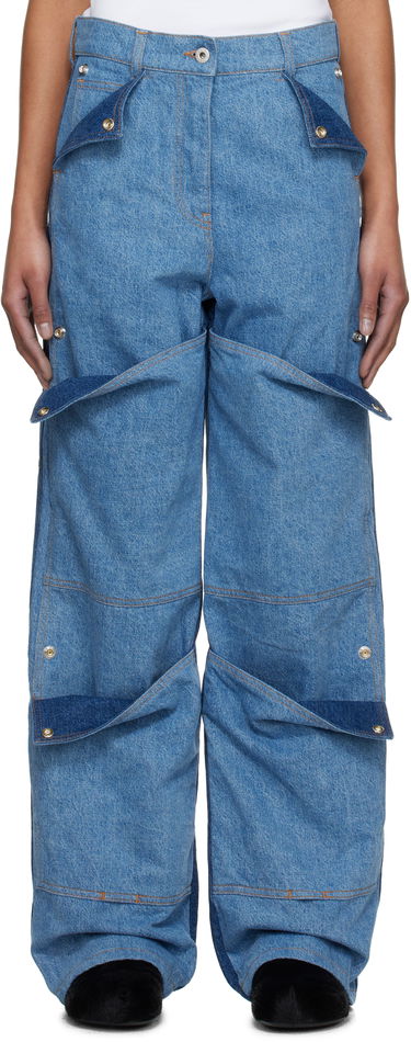 Jeans KENZO Kenzo Paris Multipocket Cargo Jeans Blå | FF52DP2306B4, 0