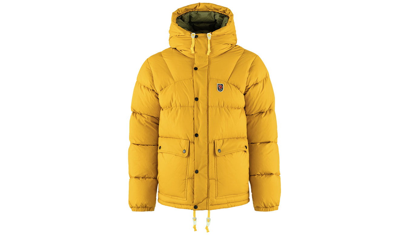 Puffer jakke FJÄLLRÄVEN Expedition Down Lite Jacket Gul | F84605-161-620, 0