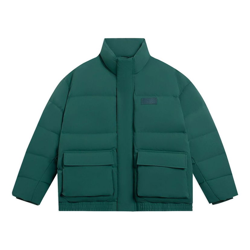 Puffer jakke Li-Ning Logo Down Jacket Grøn | AYMS387-4