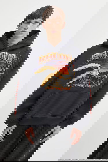 Sweatshirt Rhude Cotton Graphic Hooded Sweatshirt Mesa Arizona Stallion Sort | RHFW25HO04012, 0