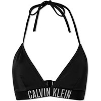 Badetøj CALVIN KLEIN Swim Logo Triangle Bikini Top Sort | KW0KW01824-BEH, 1