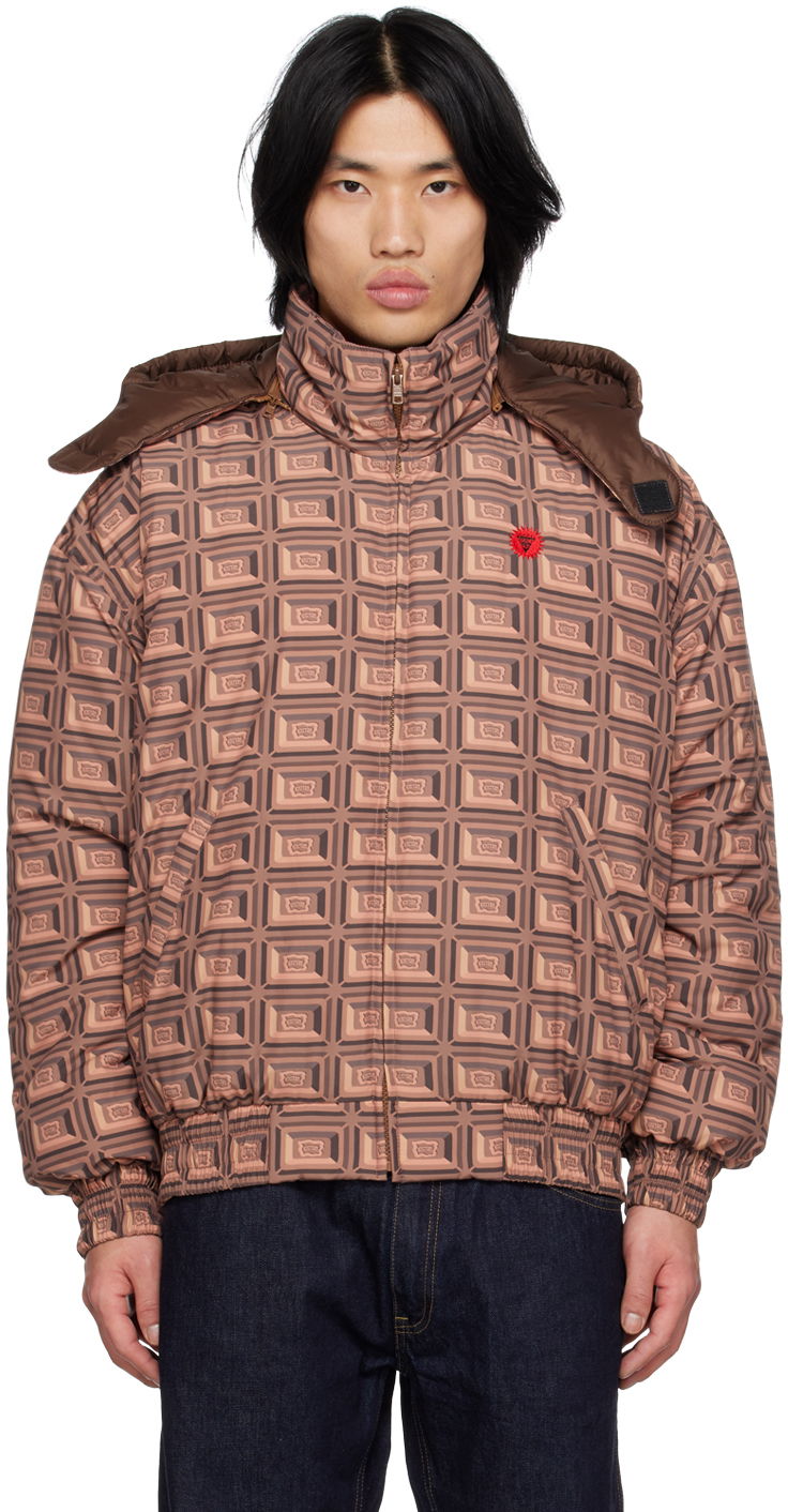 Puffer jakke BBC IceCream ICECREAM Chocolate Bomber Jacket Brun | IC22404