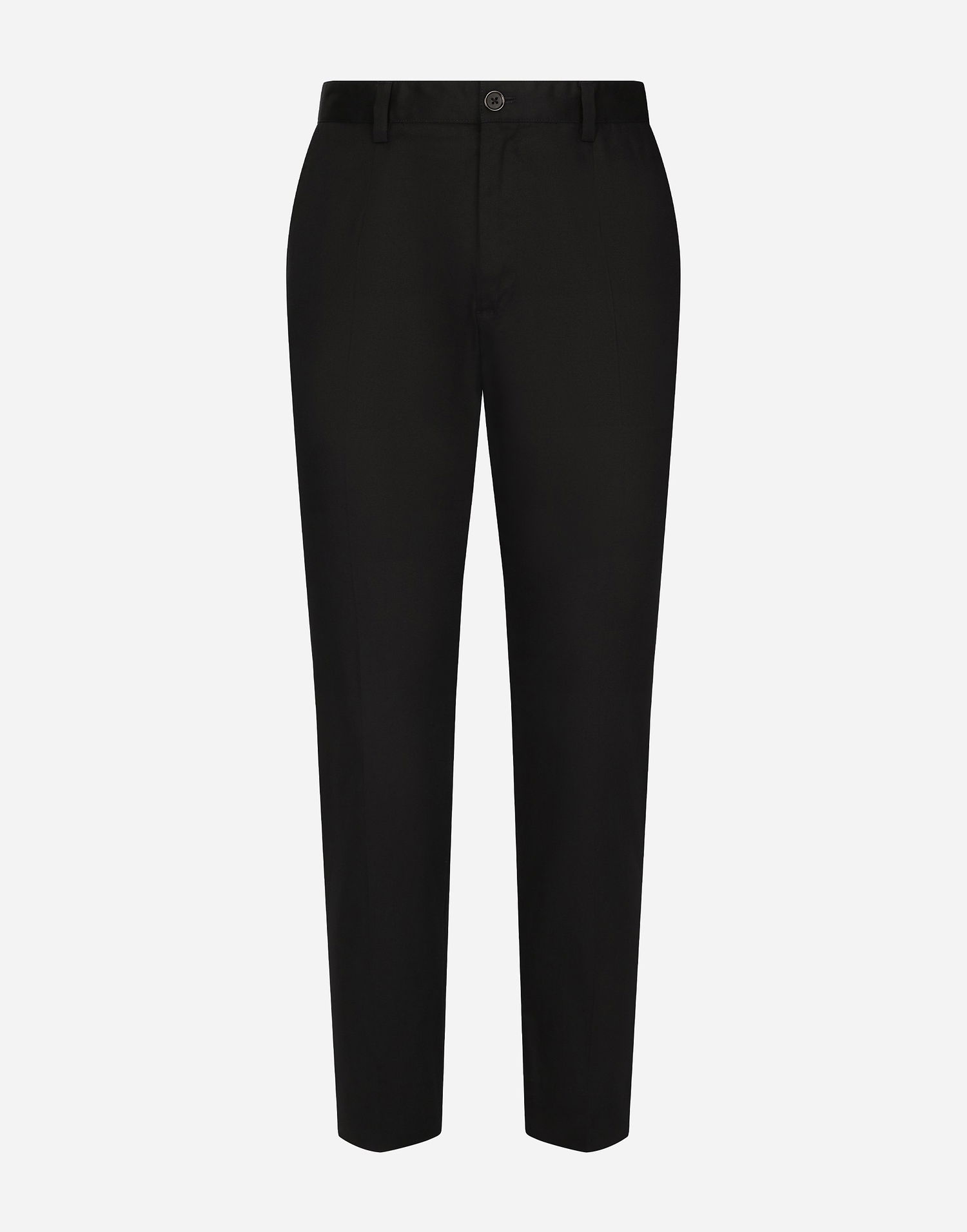 Bukser Dolce & Gabbana Dolce & Gabbana Stretch Gabardine Trousers 44 Sort | GY6IETGG825B0665, 0