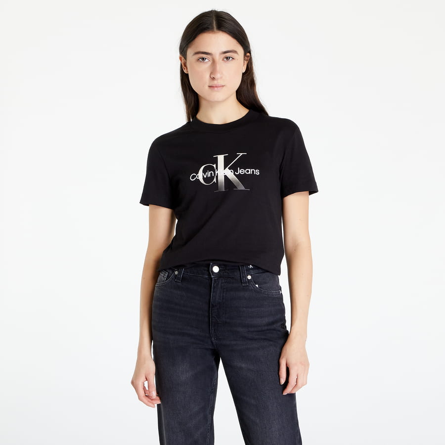 T-shirt CALVIN KLEIN Gradient Monologo Sort | J20J219797 BEH, 0
