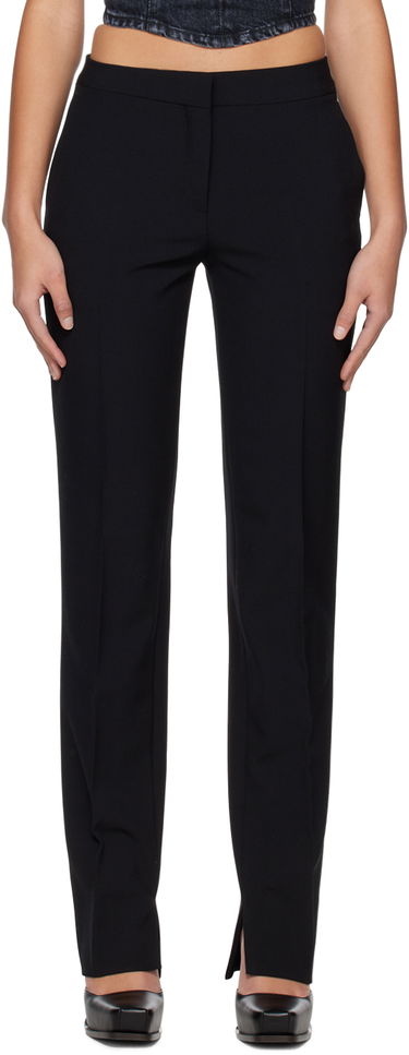 Bukser Stella McCartney Stella McCartney Straight-Leg Trousers Sort | 6400743AU701, 0