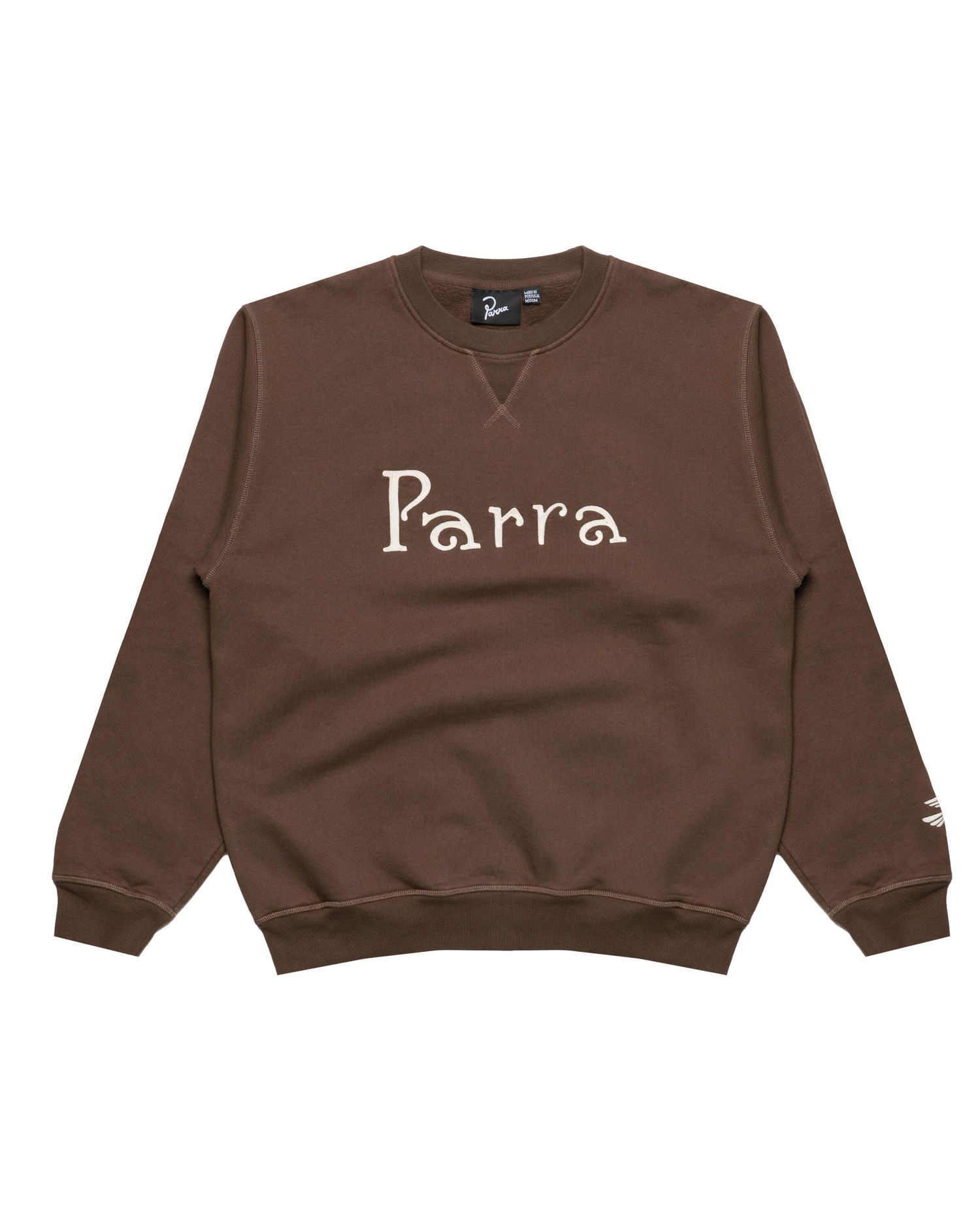 Sweatshirt By Parra Weird trad logo crew neck sweatshirt Brun | 54321, 0