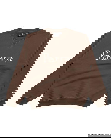Sweatshirt By Parra Weird trad logo crew neck sweatshirt Brun | 54321, 0