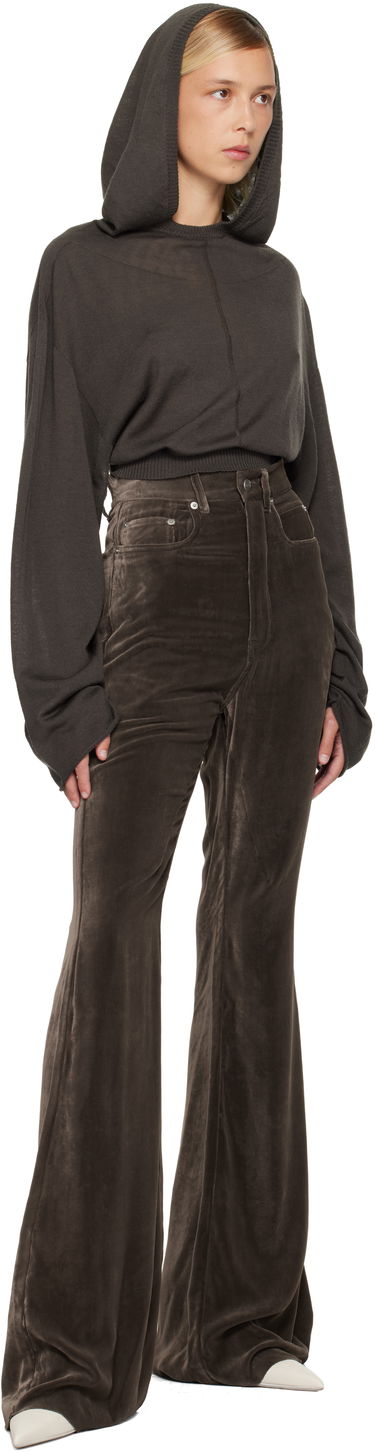 Bukser Rick Owens Concordians Bolan Bootcut Trousers Brun | RP02E4329 V, 3
